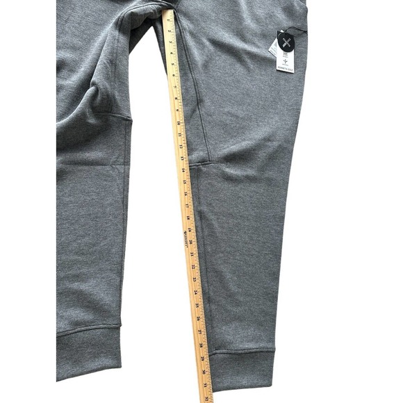 Kenneth Cole New York Men’s Joggers Sweatpants UPF40+ Plus Size 4X Black Heather - Picture 3 of 7